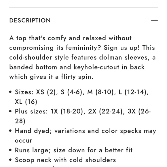 2X tie-dye Venus cold-shoulder top - Picture 11 of 11